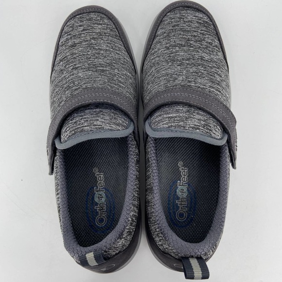 OrthoFeet Quincy Stretch Shoes Sneakers Comfort Casual Gray Women's Size 6.5 - Picture 3 of 11